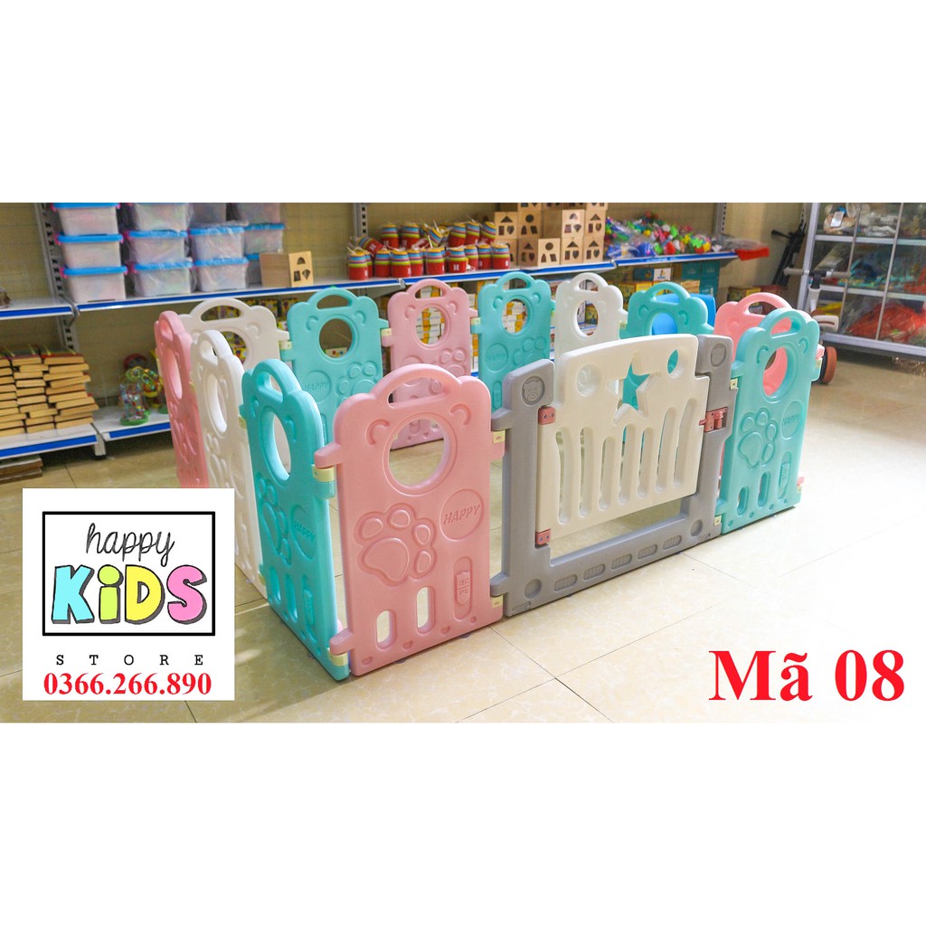 Bộ cũi quây nhựa 1,2x1.6m tặng kèm 20 bóng Happykids Shop