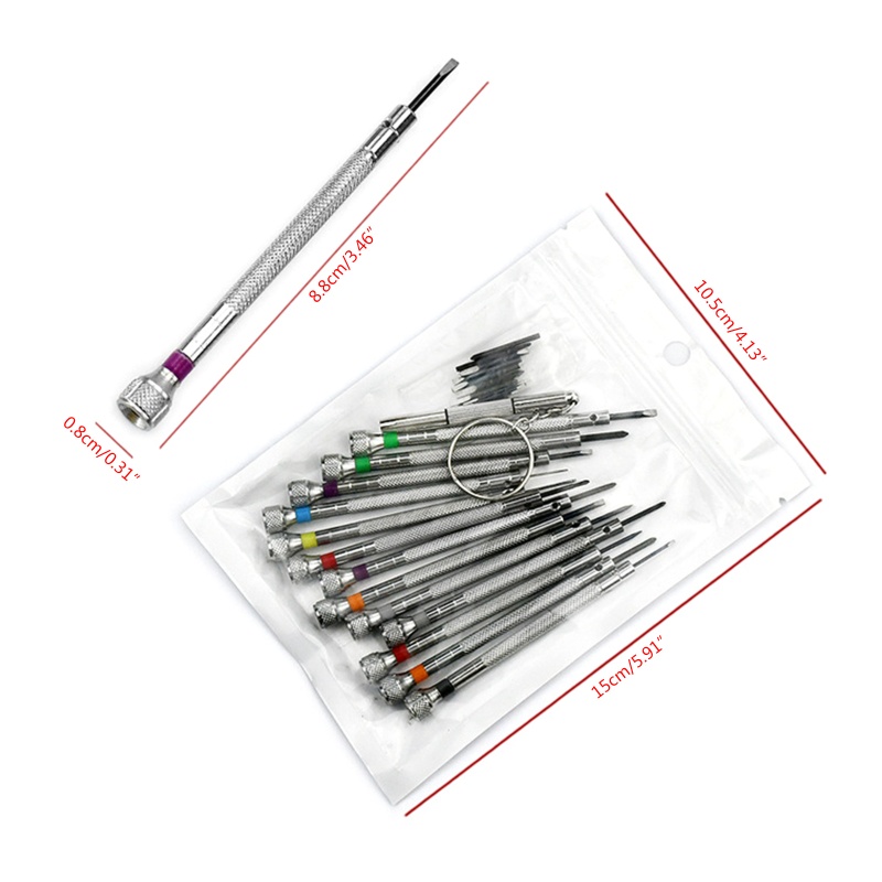 Bộ Tua Vít 0 6-2 0mm Chuyên Dụng Sửa Chữa Đồng Hồ