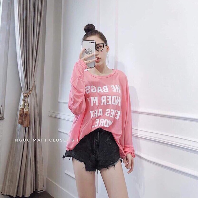 Áo pull giấy tay dài