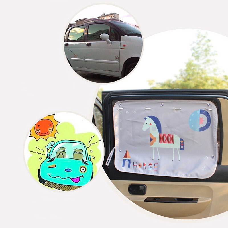 Rèm che nắng họa tiết hoạt hình cho xe hơi | BigBuy360 - bigbuy360.vn