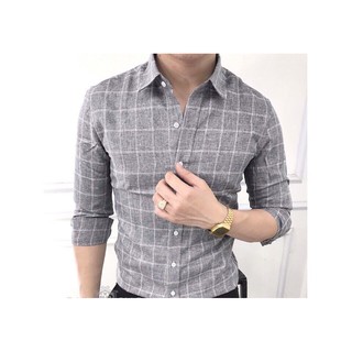 Áo sơ mi nam chất đũi trơn