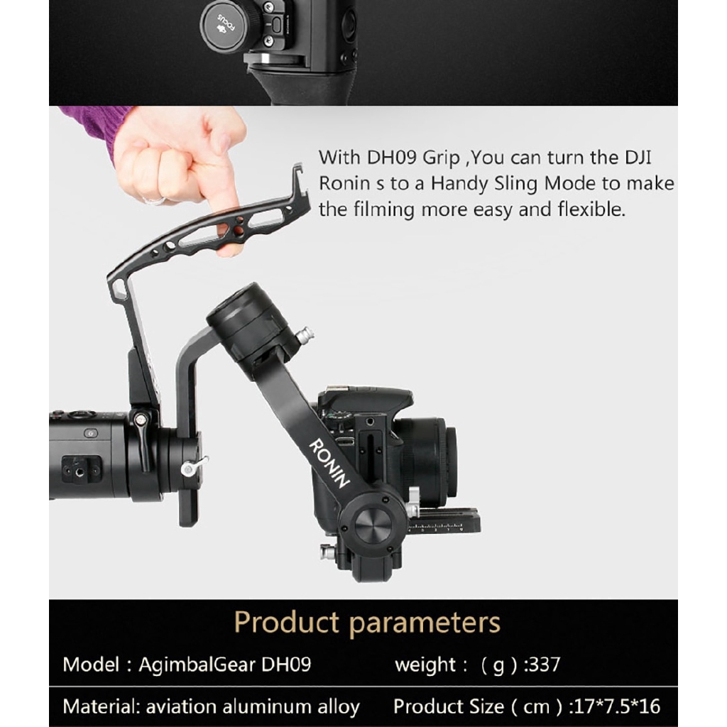 AgimbalGear DH-09 Handy Sling Grip cho DJI Ronin S ZHIYUN Crane 2 Thêm Gimbal cầm tay ổn định | BigBuy360 - bigbuy360.vn