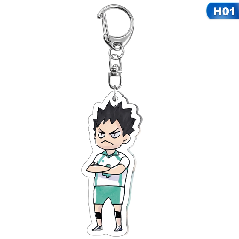 flowersqueen Móc chìa khóa in hình Haikyuu đáng yêu