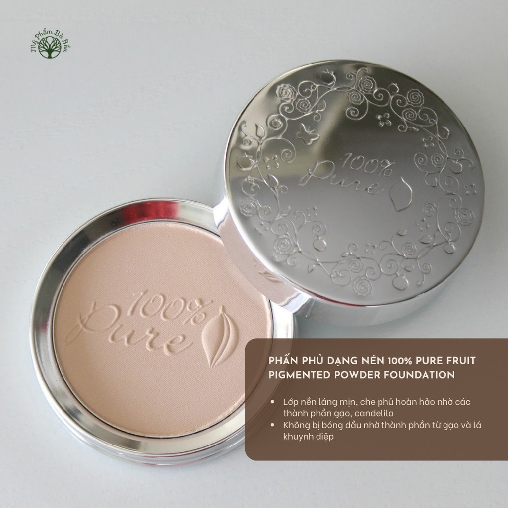Phấn Nền Kiêm Phủ Cho Mẹ Bầu 100% Pure Fruit Pigmented Powder Foundation