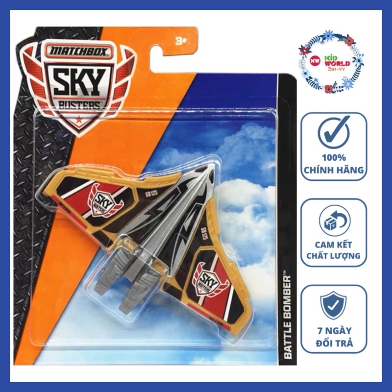Máy bay mô hình Matchbox Sky Busters Series Battle Bomber FKV45.