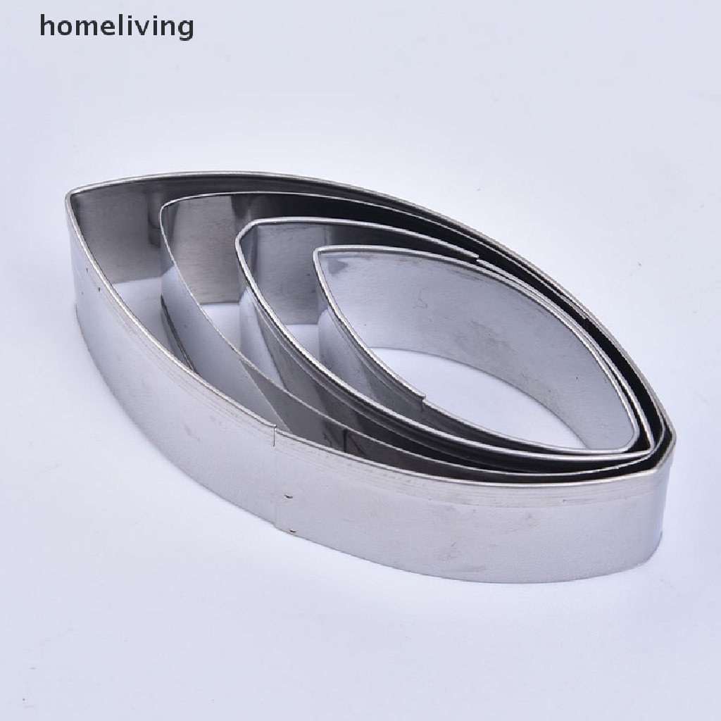 Bộ 4 Khuôn Cắt Bánh Mousse Hình Hoa Sen Bằng Thép Không Gỉ Tiện Dụng