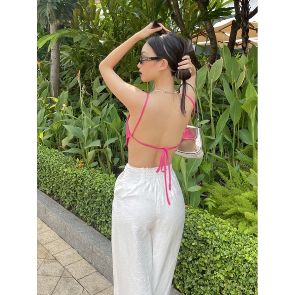 Wendy Top - Áo yếm lụa hở lưng - Thiết Kế Bởi IamCoco.Official