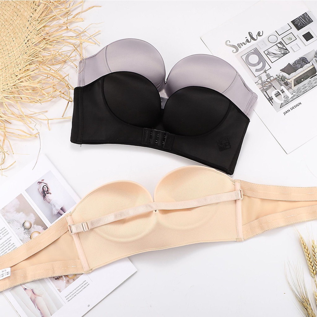 Áo ngực su cúp ngang chống tuột cài trước cao cấp, thiết kế đơn giản, trẻ trung, dễ phối đồ (MS 04063) Anna Shop