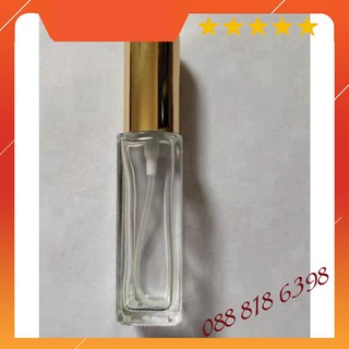 Lọ chiết nước hoa thủy tinh 9ml trụ vuông Ống chiết nước hoa Chai chiết nước hoa Vỏ chiết nước hoa CL379008