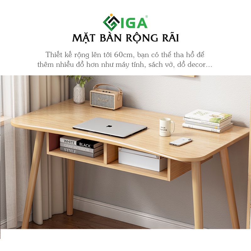 Bàn làm việc IGA chống gù lưng kết hợp ngăn kéo tiện lợi - GP185