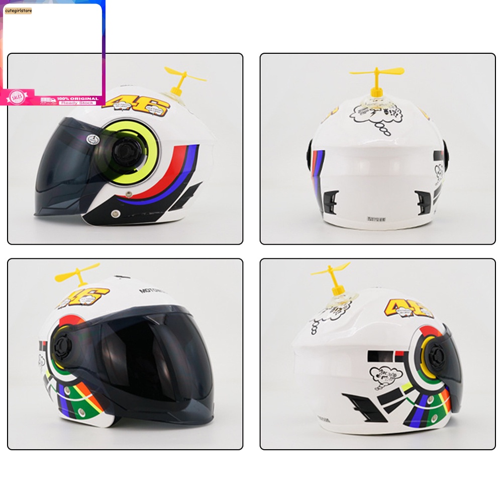 Cánh quạt gắn mũ bảo hiểm xe máy thiết kế sáng tạo dễ thương