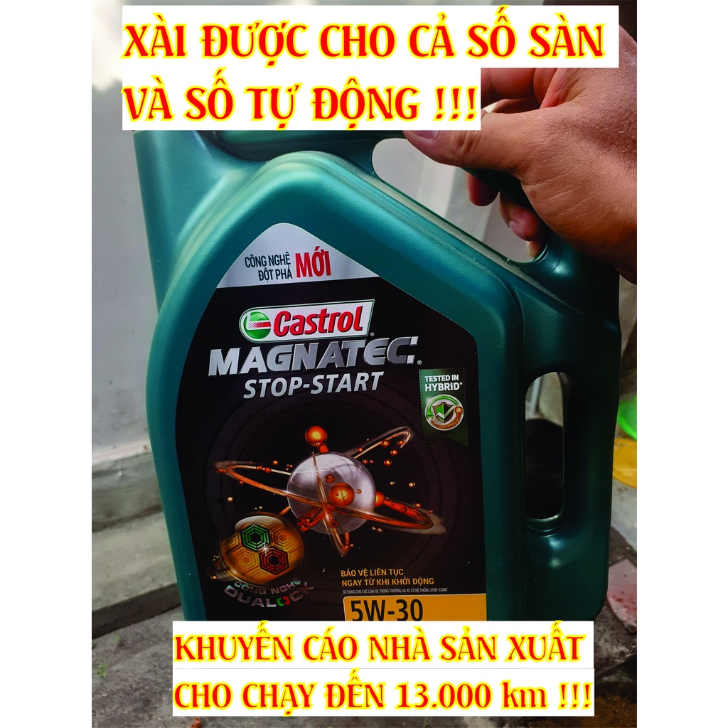 Nhớt Castrol ôtô 5w30.