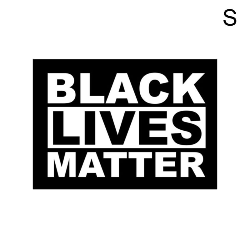 Đề Can Dán Trang Trí Xe Hơi / Xe Tải / Laptop Họa Tiết Chữ Black Lives Matter Màu Đen Phản Quang Cá Tính