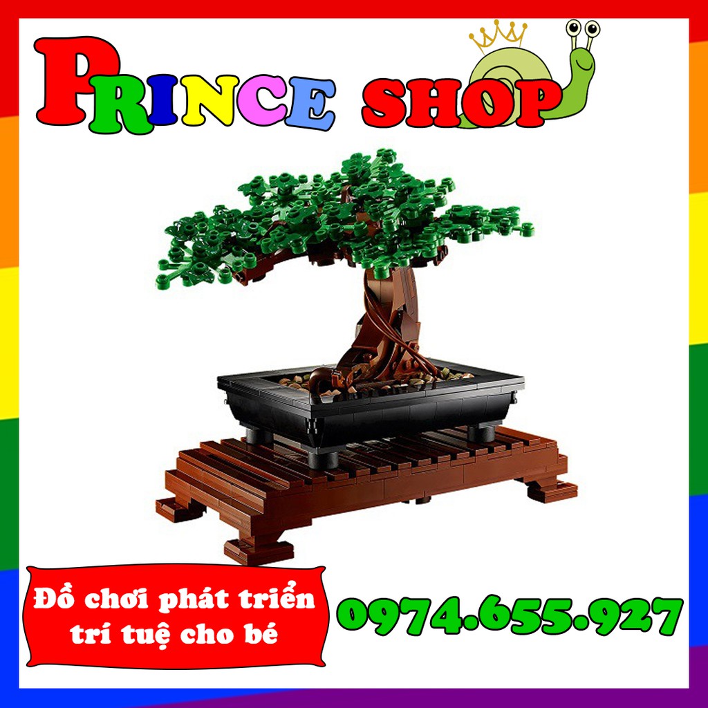 Mô hình lắp ráp CÂY BONSAI thay lá theo mùa Lari 11651 (10281) - Đồ chơi xếp hình BONSAI TREE Lari/B