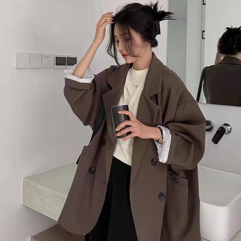 [ 𝗢𝗥𝗗𝗘𝗥 𝗧𝗔𝗢𝗕𝗔𝗢 ] ÁO BLAZER BASIC
