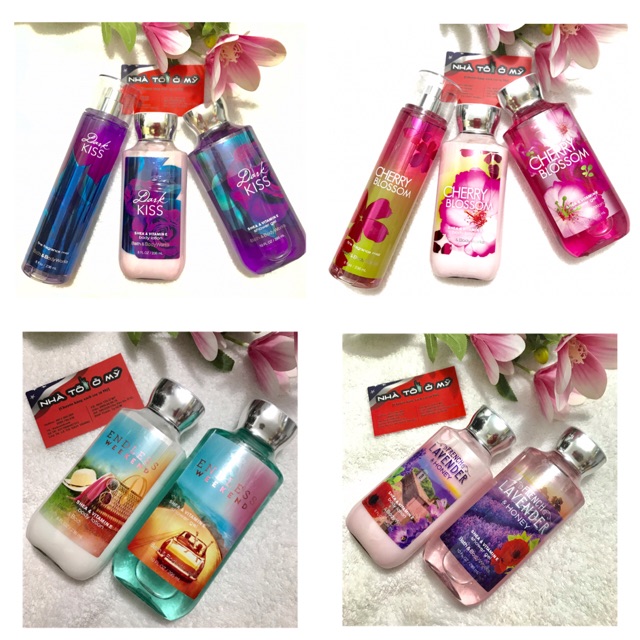 (Có bill) Sữa Tắm Nước Hoa Bath &amp; Body Works của Mỹ 295ml