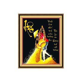 Tranh đính đá LỘC (77458)61×50cm