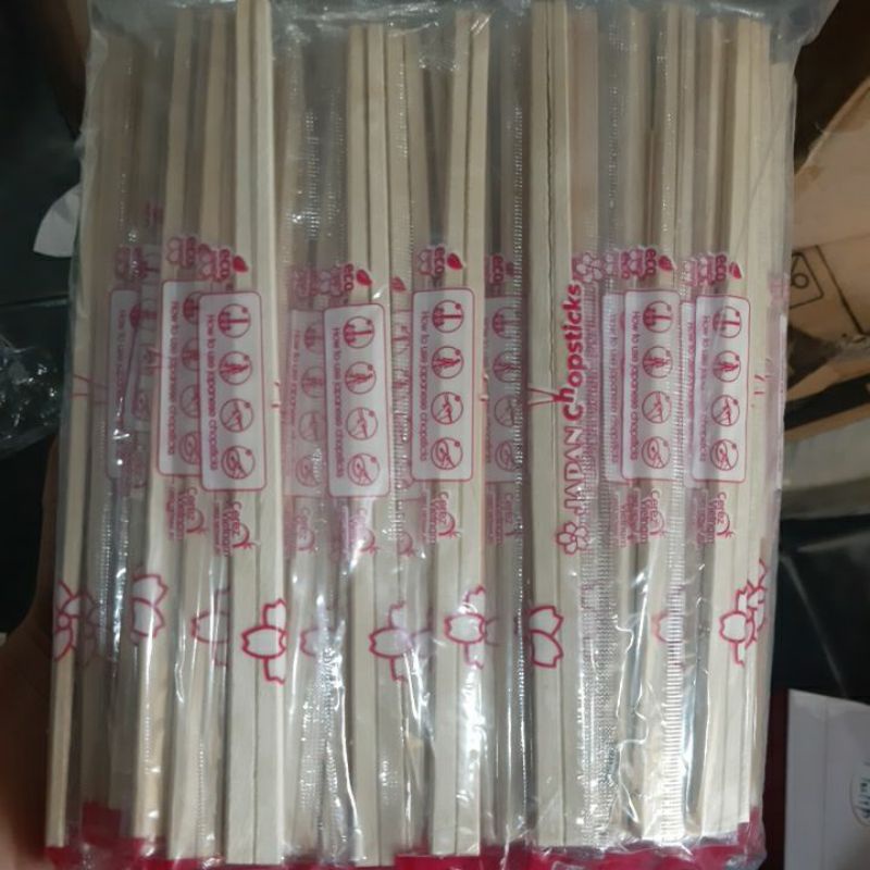 Lốc 100 đôi đũa gỗ cao cấp dùng 1 lần