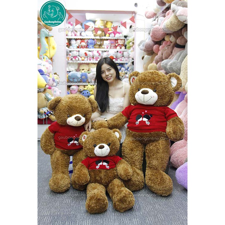 Gấu Teddy Áo Len Kiss 1m1