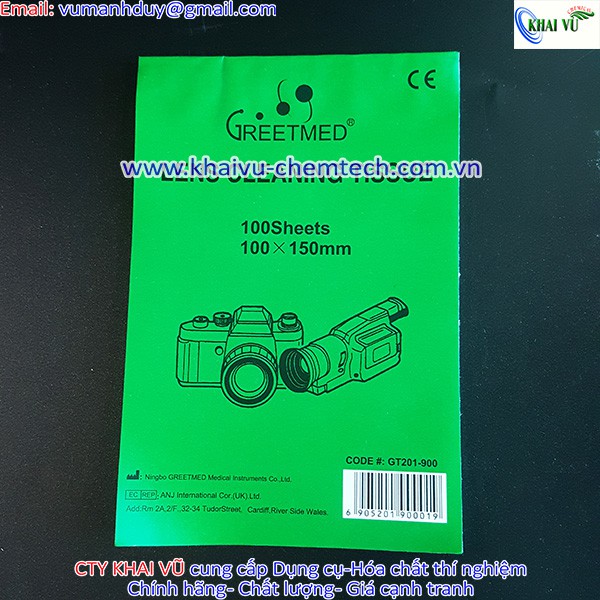 Giấy lau kính hiển vi 10x15cm (1 tập gồm 100 tờ)