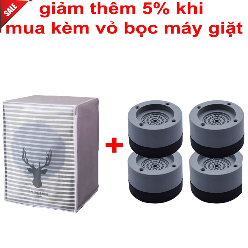 [Giảm Thêm 20k ] Miếng Đệm Chống Rung Cho Máy Giặt-Chất Liệu Caosu Không Biến Dạng, Chống Ồn Máy, Thích Hợp Mọi Máy Giặt