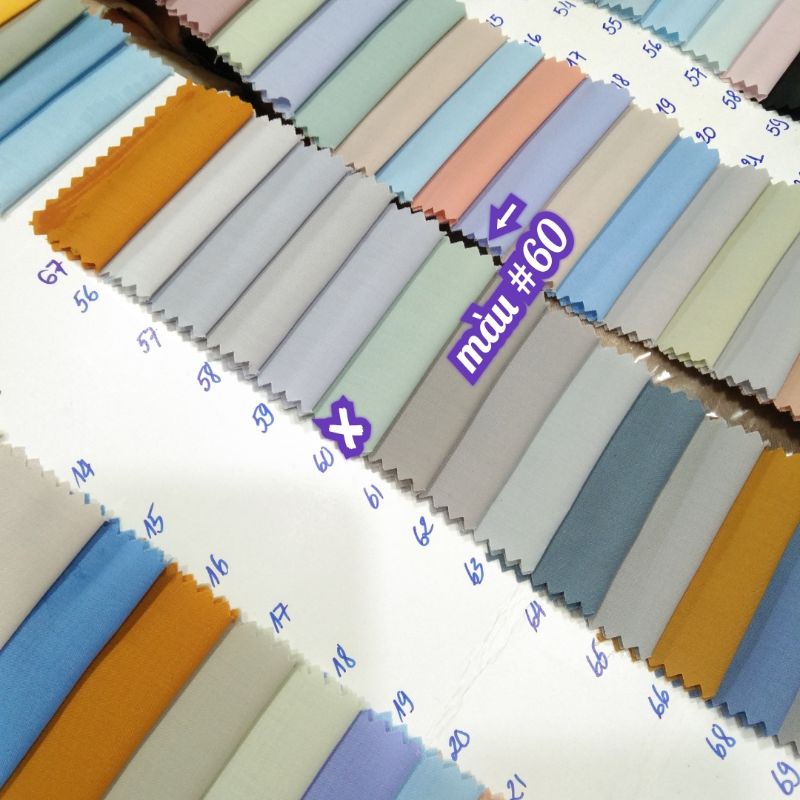 Vải Màu Xanh Đậu Kate Silk Mỹ Anna 9009/9000