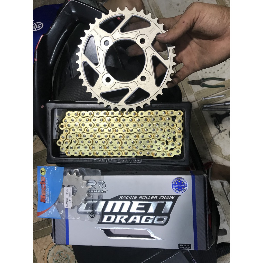 NSD Faito + đĩa nhông 7075 có đủ xe