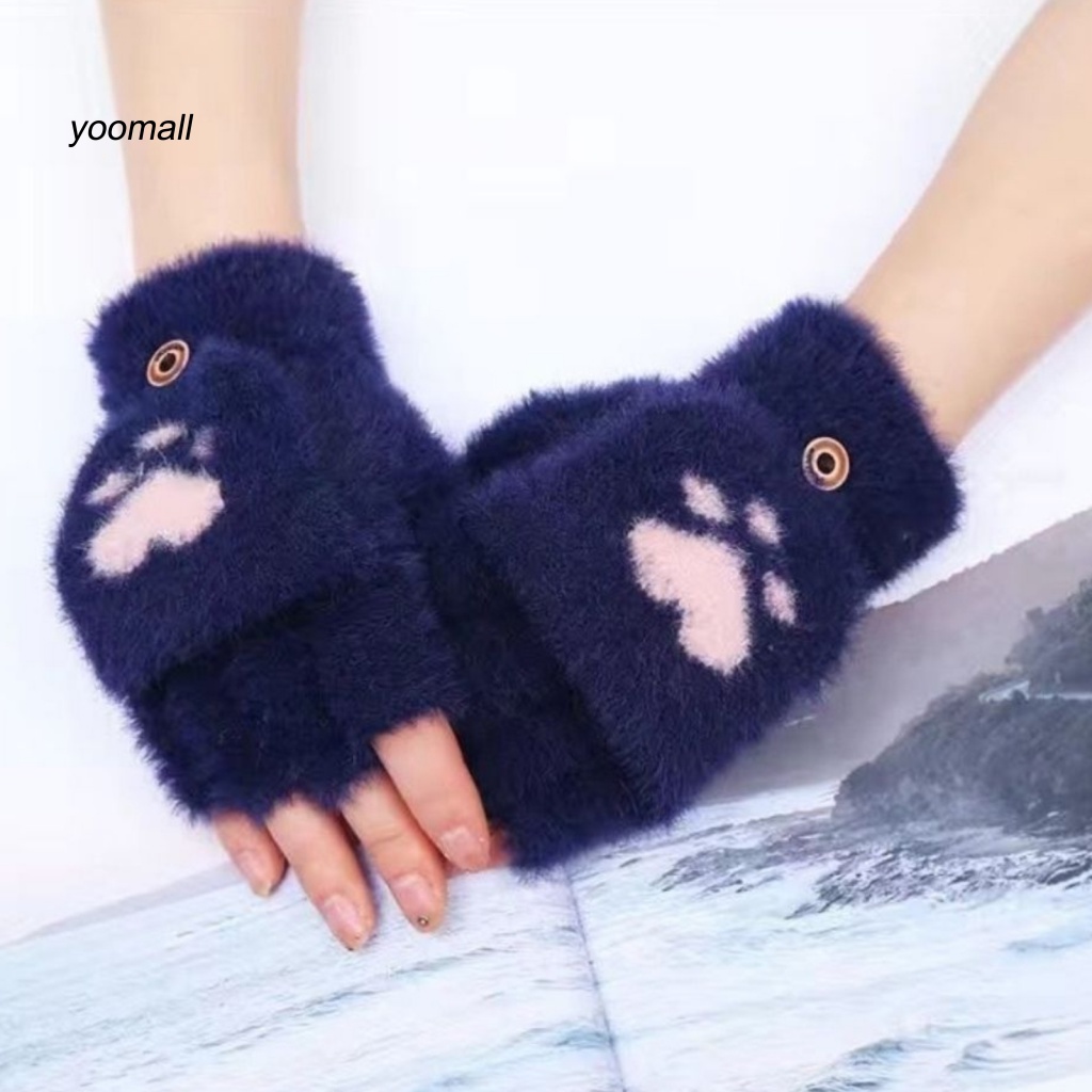 1 Đôi Găng Tay Len Giữ Ấm Mùa Đông Cho Nữ