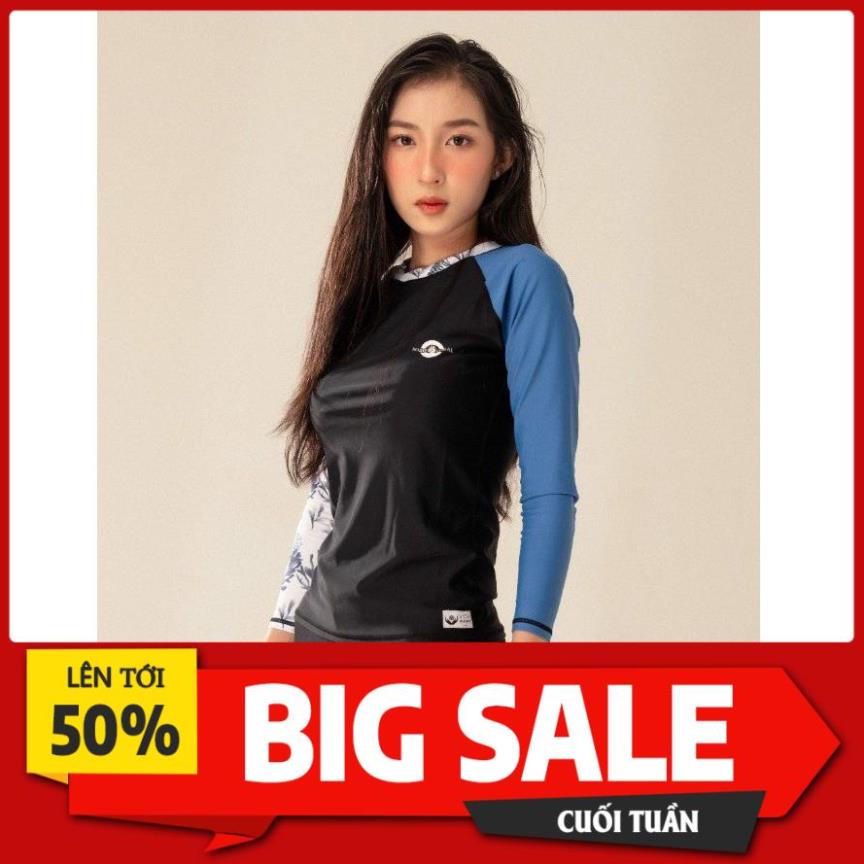 BIG SALE Áo Bơi Nữ Tay Dài Coral Mixed Top Sobie