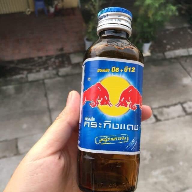 Chai nước bò húc Thái Lan chai to 150ml.