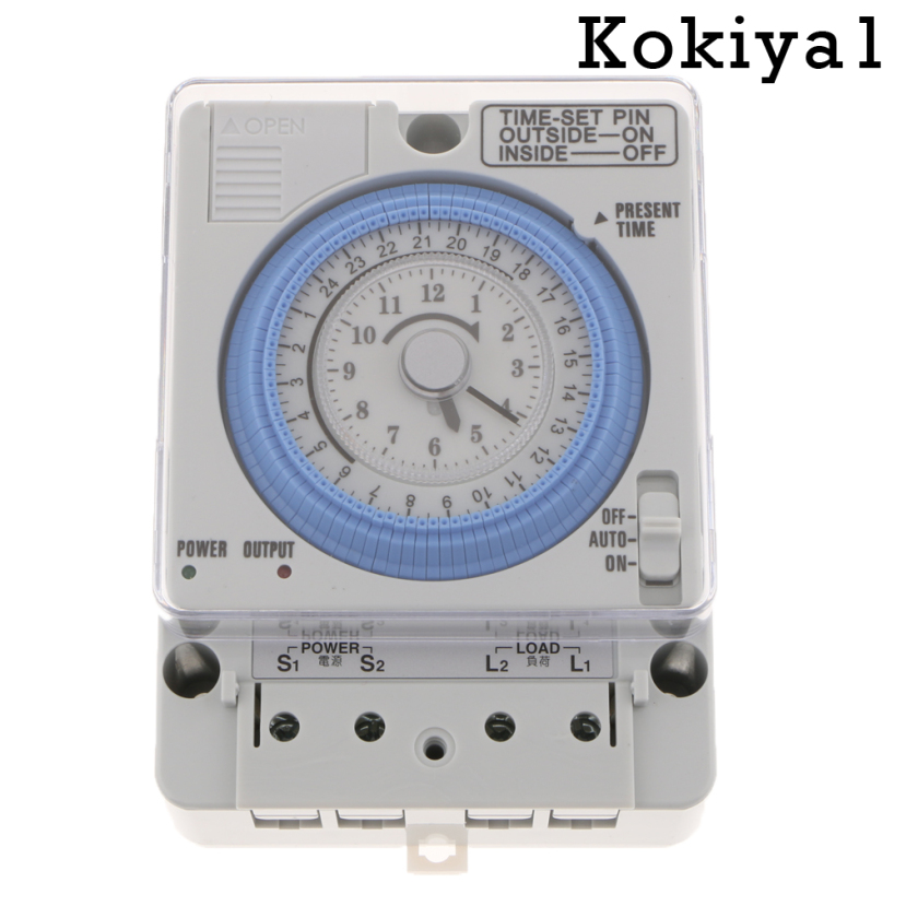 [HOT]Din Rail 24H Chronometry Timer Mechanical Switch Industrial Analogue Timer