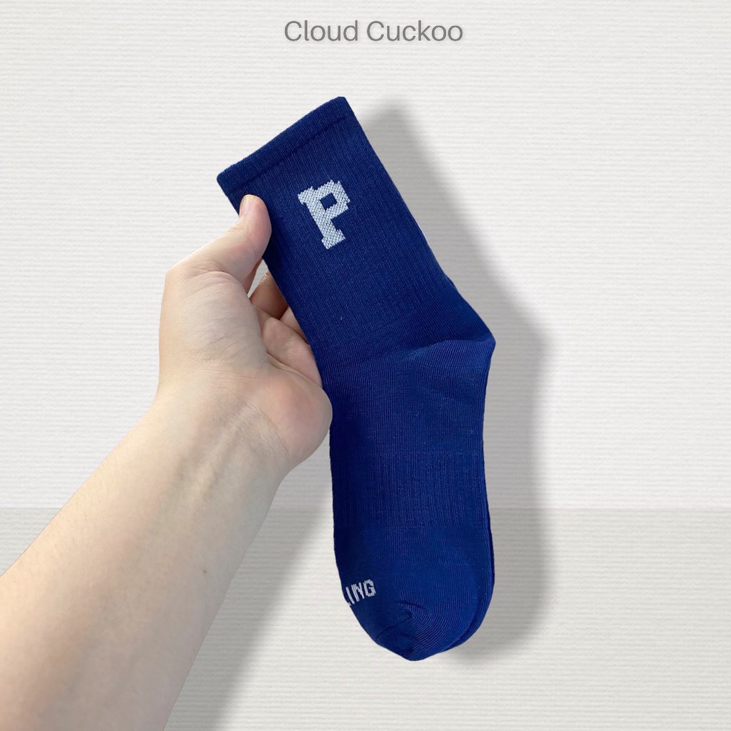 Tất Cao Cổ Thêu Chữ Phom To Phong Cách Hàn Quốc Chất Siêu Đẹp Unisex Nam Nữ Đều Đi Thoải Mái - Mã Số: 26071