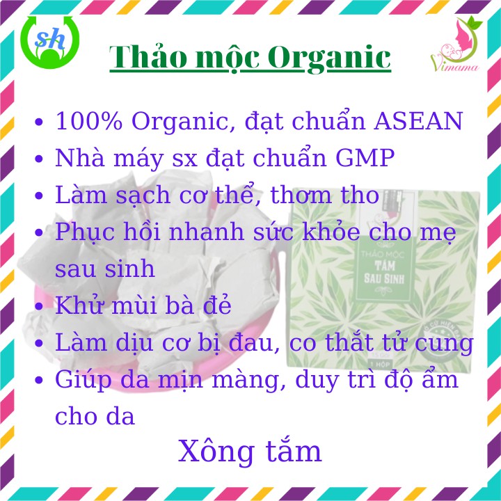 THẢO MỘC XÔNG TẮM SAU SINH Vimama- hộp 15 gói