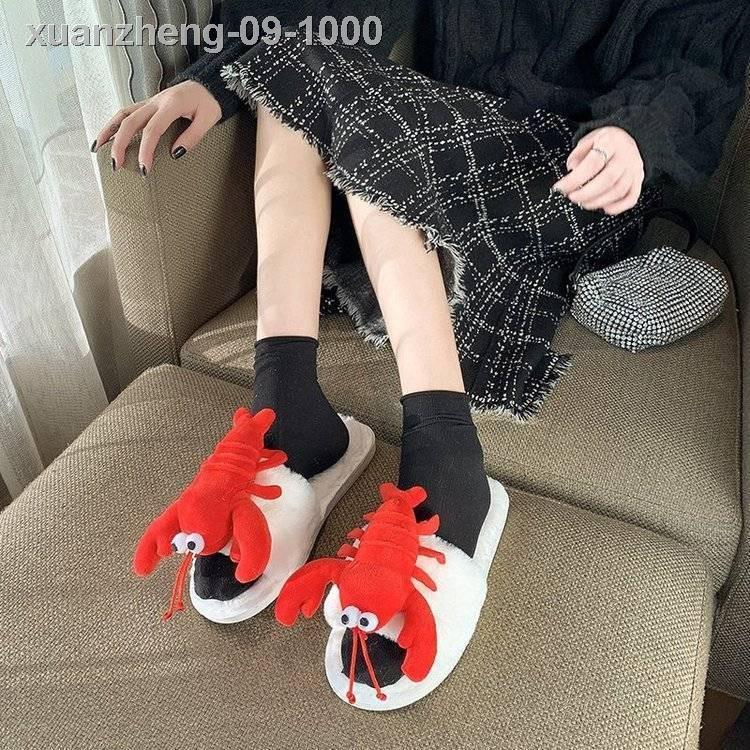 ✣▫☊Dép bông cua, tôm , Crab slippers, Women's Craft Slipper, Shrimp Cotton Cute Fashion Slipper