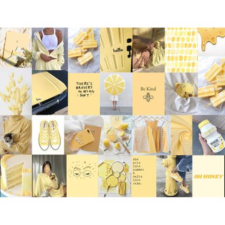 12 tấm Wall Collage - theme sữa mật ong