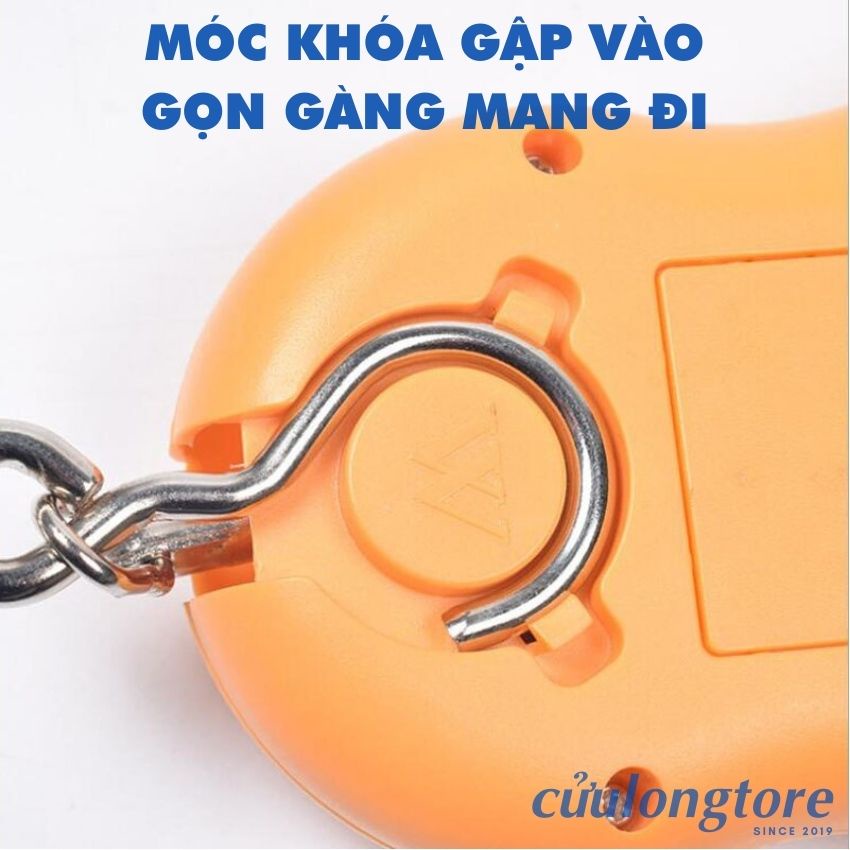 Cân Điện Tử Mini Cầm Tay Bỏ Túi gọn 50kg gia đình nhà bếp đi chợ cân hàng chính xác treo móc khóa thông minh chính hãng