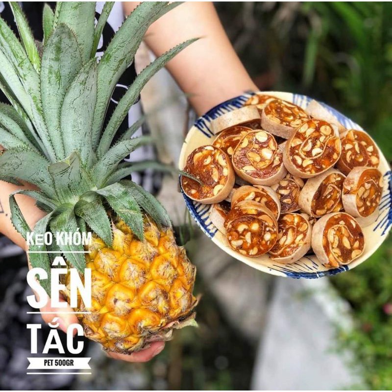 Kẹo khóm sên tắc cuộn đậu phộng 500g