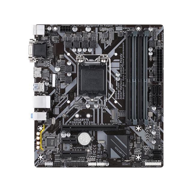 Bo mạch chủ GIGABYTE B360M-DS3H hàng cũ. Mainboard Gigabyte GA B360M DS3H