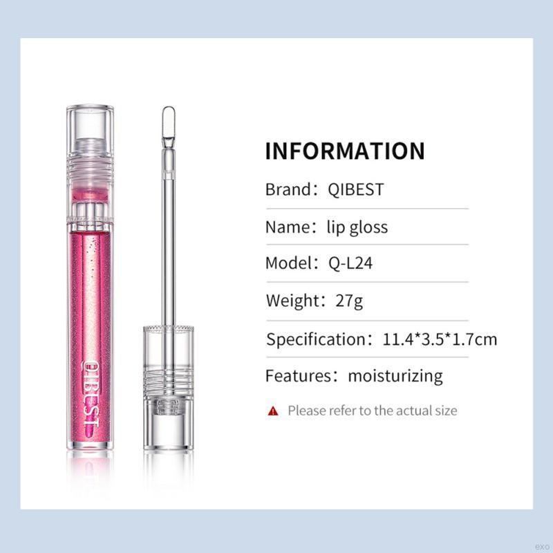 Son Bóng QIBEST Tông Nhũ Dưỡng Ẩm Lâu Trôi 6 Màu Tùy Chọn