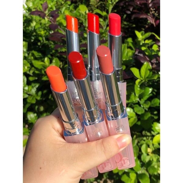 Son Dior Addict Lip Glow Tester unbox - màu 001 004 027 033 017 008 007