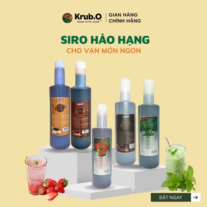 Siro cao cấp Krub O 650ml