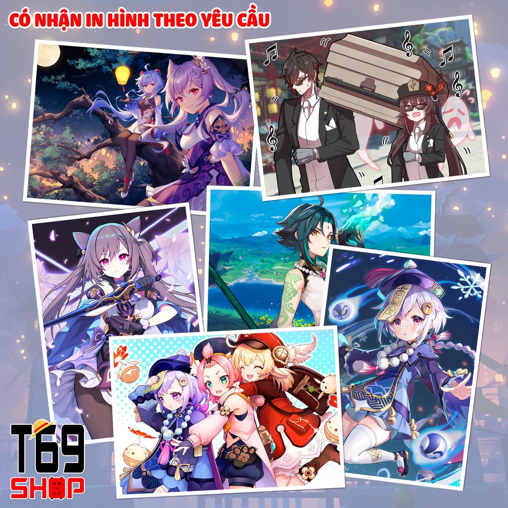 Postcard game Genshin Impact - Giấy A6 cao cấp - Có nhận in hình theo yêu cầu