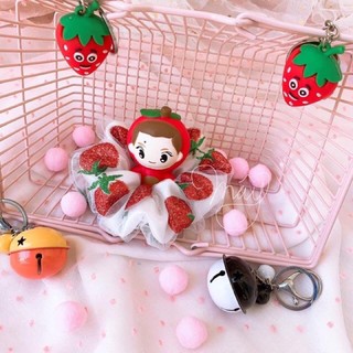 SCRUNCHIES DÂU TÂY 2 LỚP