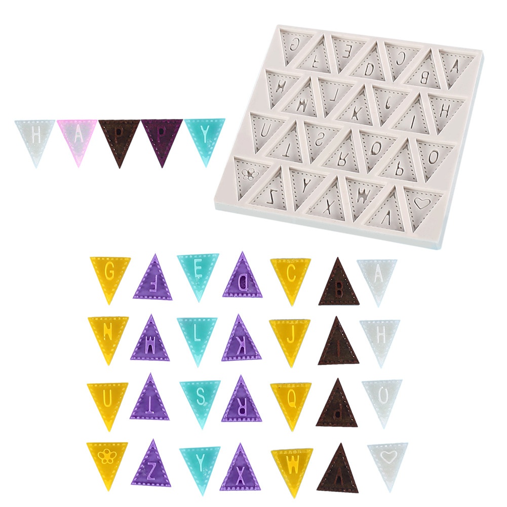 Khuôn Silicone Làm Bánh Tạo Hình Chữ Cái Tiếng Anh Tiện Dụng