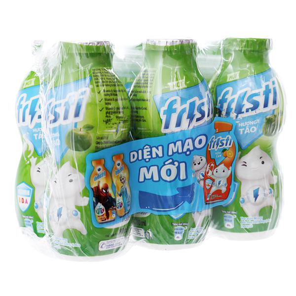 Lốc 6 Sữa Chua Uống Tiệt Trùng Fristi Hương Táo 80Ml