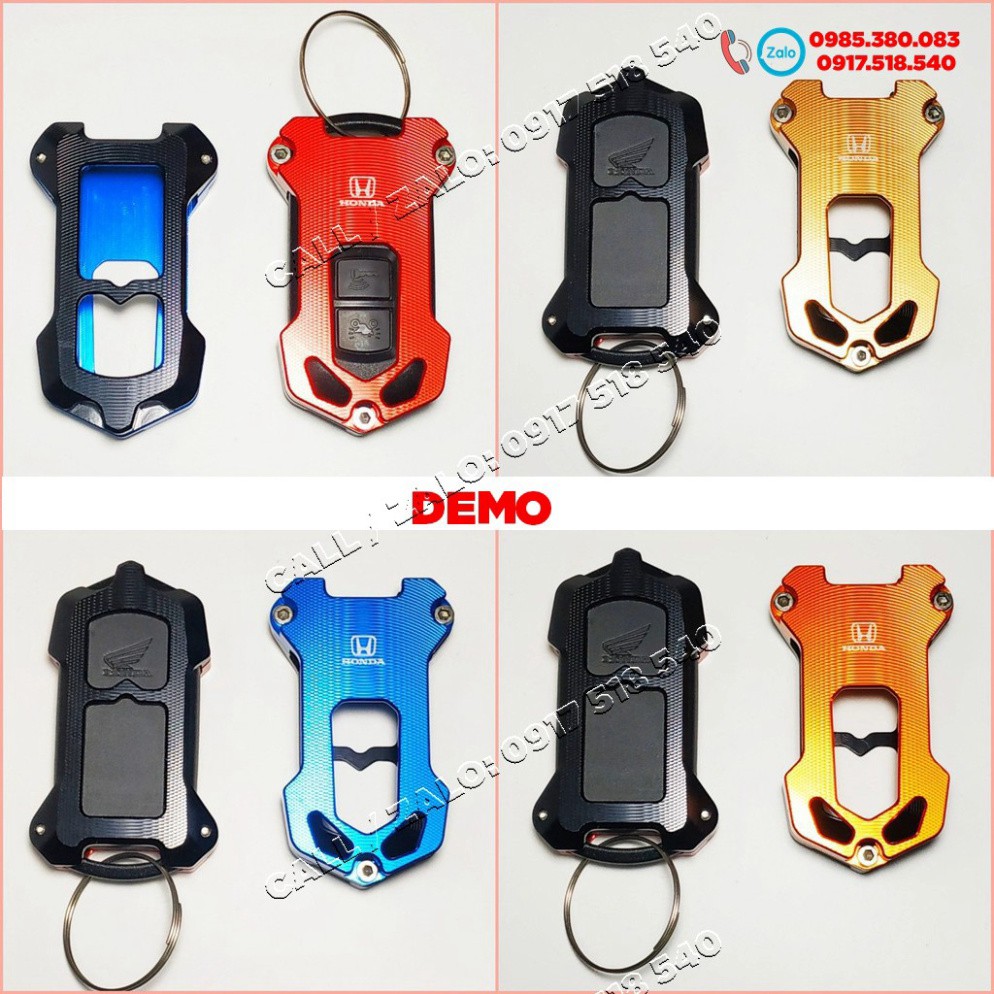 Ốp chìa khóa CNC Smartkey Honda SH, SH MODE, PCX, LEAD, AIR BLADE, VISION  - tặng lục giác