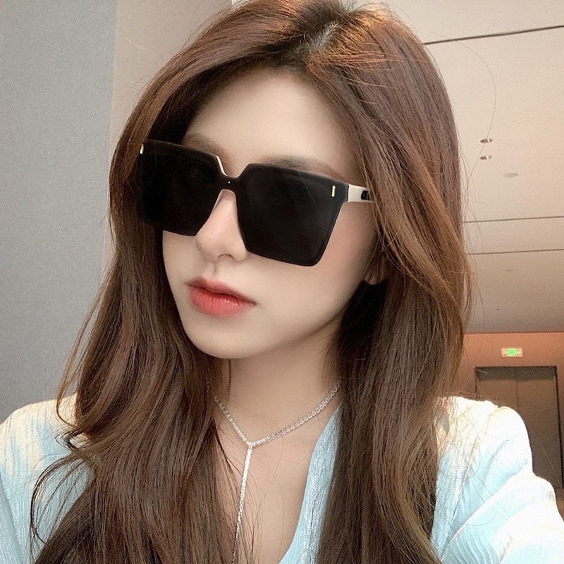 Kính mát nam nữ GM chuẩn UV400, kính râm cao cấp vuông bản lớn 1142 chống ánh sáng xanh, UV400 Jolie eyewear