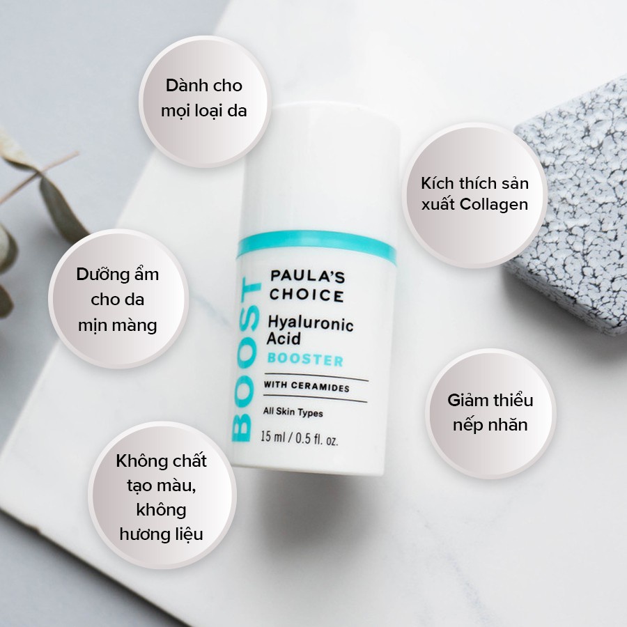 Tinh Chất Tăng Cường Cấp Ẩm, Giảm Nếp Nhăn Và Lão Hóa Chứa Hyaluronic Acid Paula's Choice Hyaluronic Acid Booster 15ml