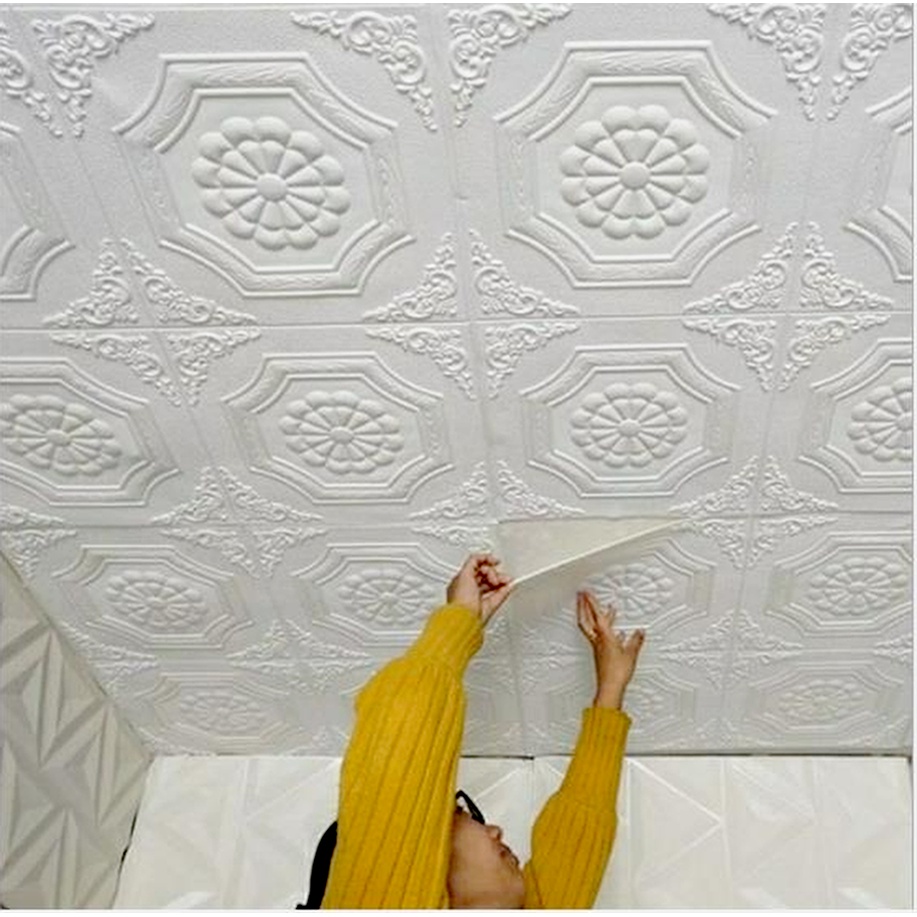 Giấy Dán Trần Nhà Trang Trí 3d Chống Nước Chống Ẩm Chịu Được Nhiệt Độ Cao