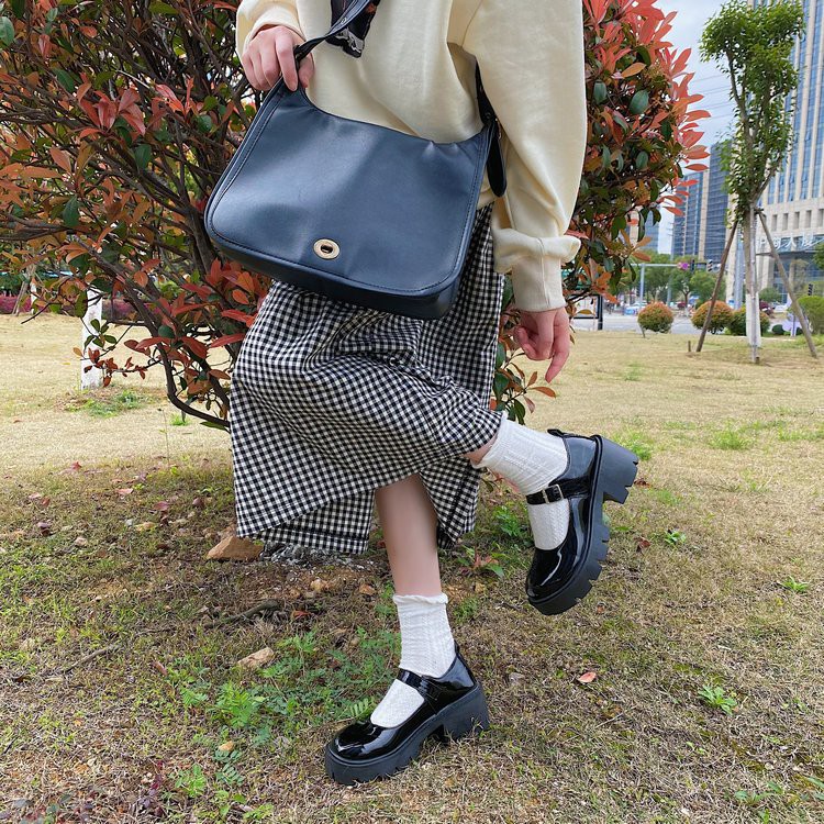 Hàn Quốc giày cao gót với đế giày dày | BigBuy360 - bigbuy360.vn